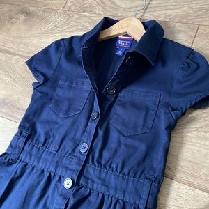 Navy French Toast girls dress